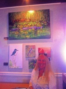Five Paintings By AnnaJo Featured At The Blue Heron Restaurant 